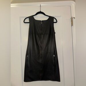 Vintage Max Studio Faux Leather Dress (NEW W TAGS)